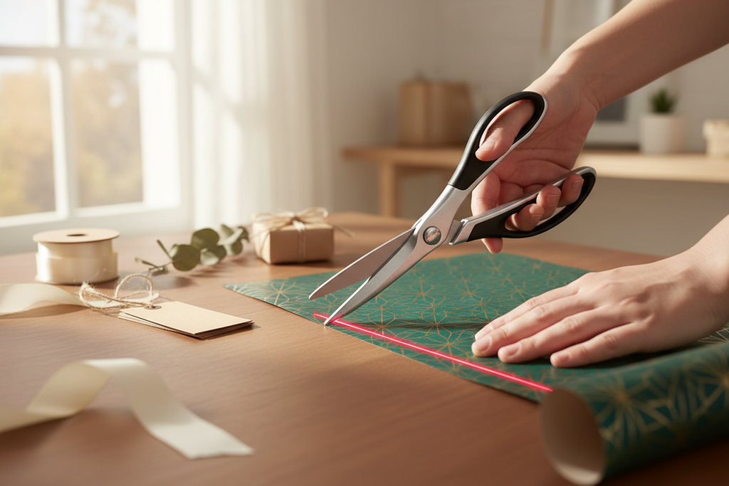 Laser Guided Scissors in use